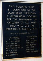 Sign on Shops Building 2004